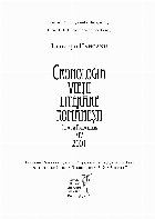 2001 - Vol. 14 (Set of:Cronologia vieţii literare româneştiVol. 14)