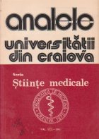 Analele Universitatii din Craiova, Seria Stiinte Medicale, Vol. VIII-1983