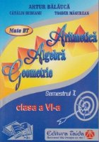 Aritmetica Algebra Geometrie Clasa Semestrul