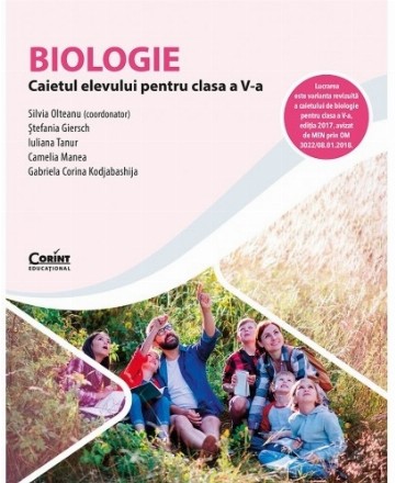 Biologie : caietul elevului pentru clasa a V-a