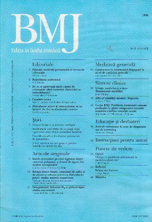 British Medical Journal - Editia in limba romana, 1998, Vol 5, Nr 1