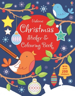 Christmas sticker and colouring book