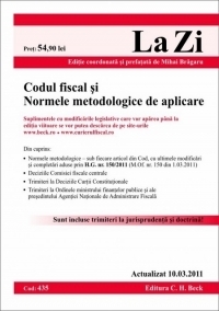 Codul fiscal si Normele metodologice (actualizat la 10.03.2011)