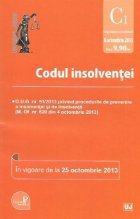 Codul insolventei - In vigoare de la 25 octombrie 2013 - (O.U.G. nr. 91/2013 privind procedurile de prevenire 