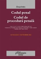 Codul penal şi Codul de procedură penală