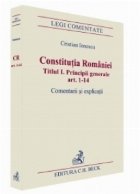 Constitutia Romaniei Titlul Principii generale