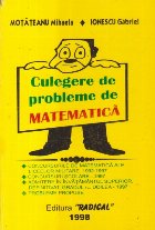 Culegere de probleme de matematica (Motateanu, Ionescu)