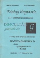Dialog lingvistic - 111 intrebari si raspunsuri, Volumul al II-lea