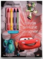 Disney. Pixar. Coloram aventurile prietenilor. Carte de colorat cu 4 creioane cerate