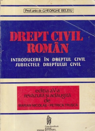 Drept civil roman - Introducere in dreptul civil. Subiectele dreptului civil