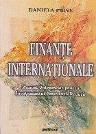Finante internationale. Manual universitar pentru invatamantul frecventa redusa