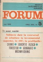 Forum, Nr. 5 Mai/1988