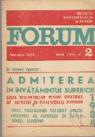 Forum, Revista Invatamintului Superior - Nr. 2/Februarie 1984