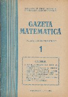 Gazeta Matematica, Nr. 1 - Ianuarie 1978