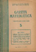 Gazeta Matematica, Nr. 5 - Mai 1978