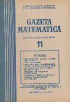Gazeta Matematica, Nr. 11 - Noiembrie 1978