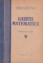 Gazeta Matematica, Nr. 9 - Septembrie 1974