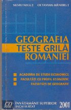 Geografia Romaniei. Teste Grila