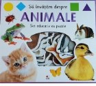 Sa invatam despre animale. Set educativ cu puzzle