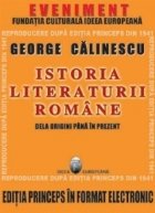 Istoria Literaturii Romane prima editie