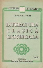 Literatura clasica universala, Volumul al III-lea, Clasele V-VIII