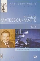 Mari juristi romani- Nicolae Mateescu- Matte