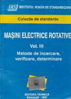 Masini electrice rotative Volumul III