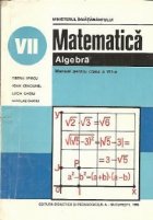 Matematica - Algebra, Manual pentru clasa a VII-a