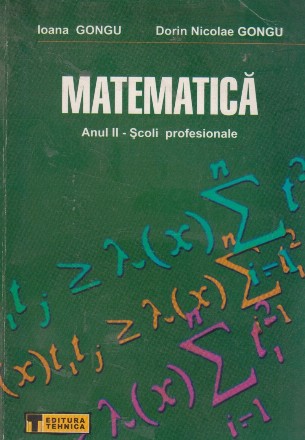 Matematica, Anul II - Scoli profesionale