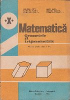 Matematica - Geometrie si trigonometrie. Manual pentru clasa a X-a