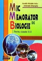 Mic memorator de biologie pentru clasele IX-X