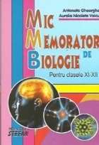 Mic memorator de biologie pentru clasele XI-XII