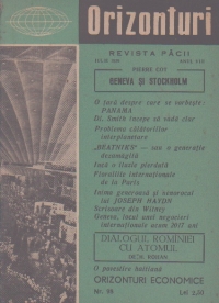 Orizonturi - Revista Pacii, Iulie 1959