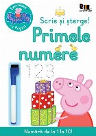 Peppa Pig: Exersează cu Peppa. Scrie și șterge! Primele numere