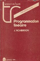 Programmation lineaire (Achmanov)