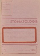 Stomatologia - Revista a societatii de stomatologie, Ianuarie-Februarie 1990