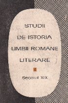 Studii istoria limbii romane literare