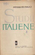 Studii Italiene Volumul III lea