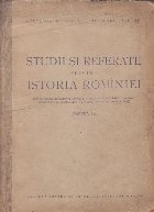 Studii si Referate Privind Istoria Rominiei, Partea I-a