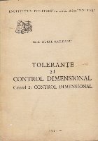 Tolerante Control Dimensional Caietul Control